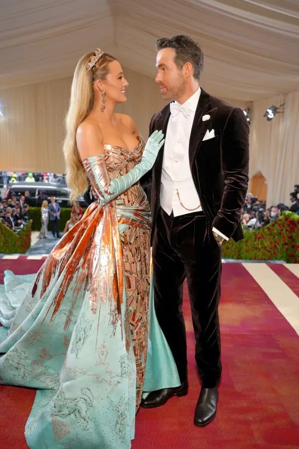 Райън Рейнолдс и Блейк Лайвли през 2022 г. на Met Gala.