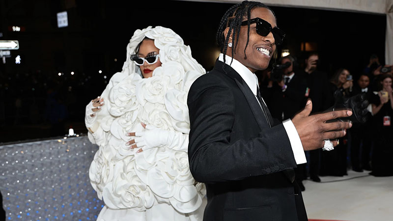 Риана и A$AP Роки на Met Gala 2023.