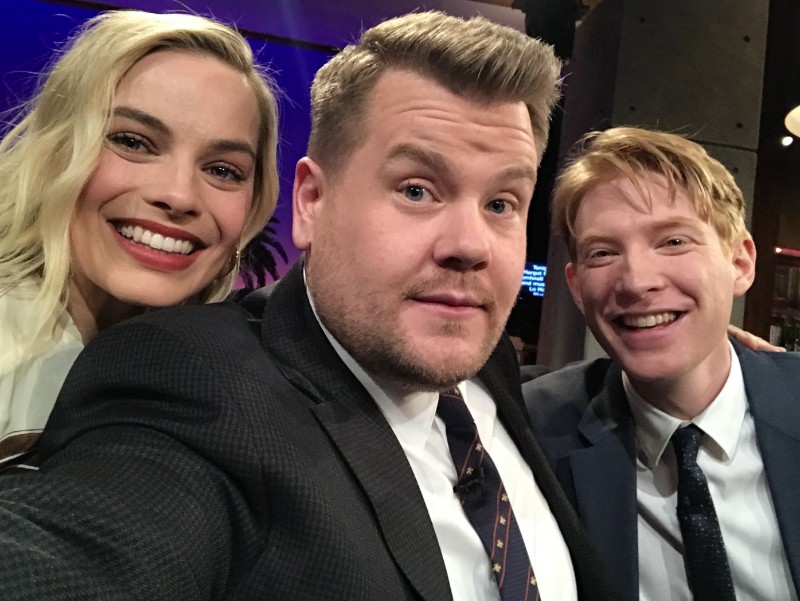 Марго Роби в шоуто The Late Late Show With James Corden.