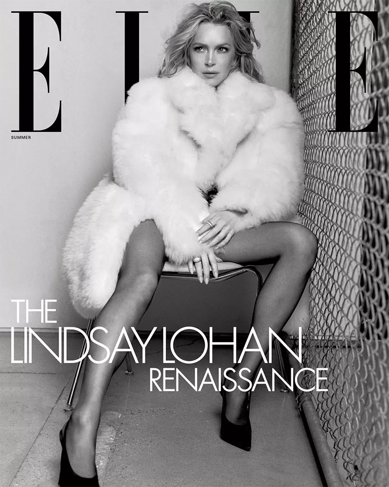 Линдзи Лоън за списание Elle.