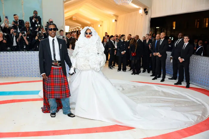 Риана и A$AP Rocky по време на Мет Гала 2023 г.