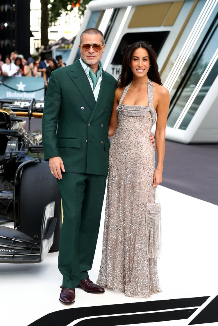 Брад Пит и Инес де Рамон по време на промоцията на филма “F1“.