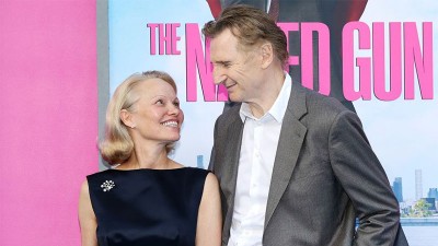 Памела Андерсън и Лиъм Нийсън на премиерата на филма “Голо оръжие“ в Ню Йорк, 28 Юли, 2025 г.