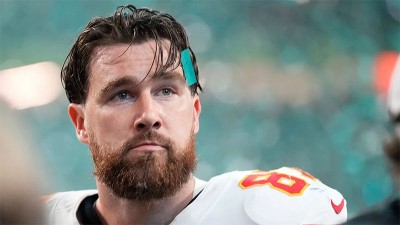 Травис Келси след края на Super Bowl на 9 Февруари, 2025 г.