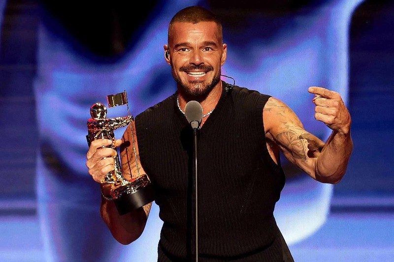 Рики Мартин на наградите MTV Video Music Awards 2025 в Ню Йорк през Септември 2025 г.
