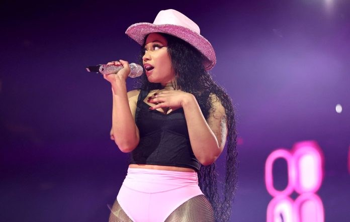 Ники Минаж по време на концерт на световното си турне Pink Friday 2 в Ню Йорк на 7 Септември 2024 г.