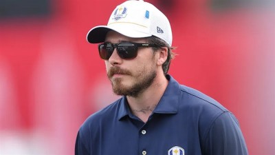 Бруклин Пелц Бекъм по време на Мача на звездите преди Райдър Къп 2025 на Черния курс на Голф игрището на щатския парк Бетпейдж на 24 Септември 2025 г. във Фармингдейл, Ню Йорк.