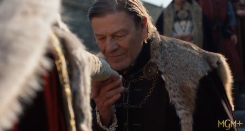 Шон Бийн в кадър от сериала “Робин Худ“.