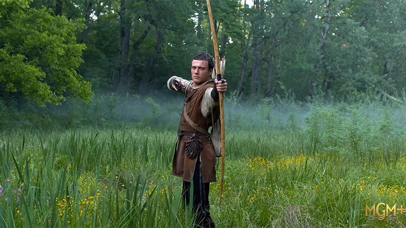 Джак Патън в кадър от сериала “Робн Худ“.