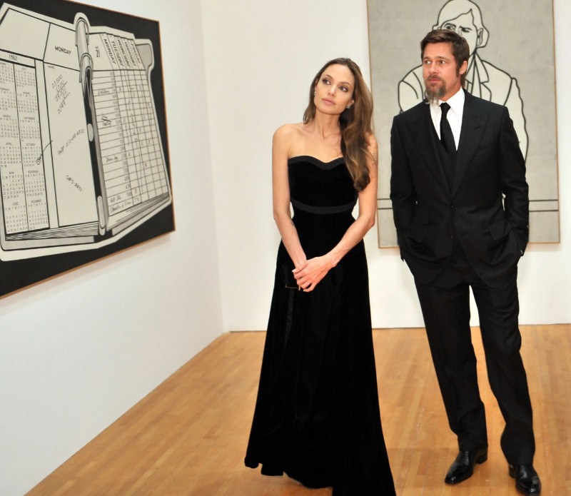 Анджелина Джоли и Брад Пит на 14 Ноември 2009 г. в Лос Анджелис, Калифорния.