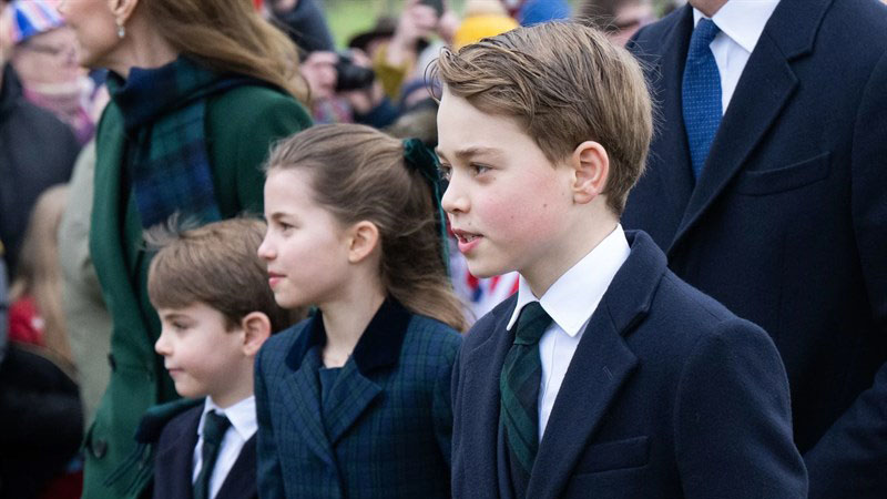 Принц Джордж, принцеса Шарлът и принц Луис.