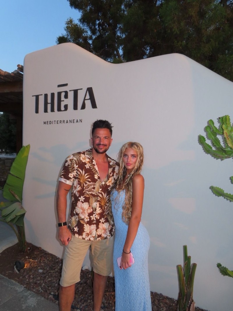 Питър Андре заедно със своята дъщеря Принцес.