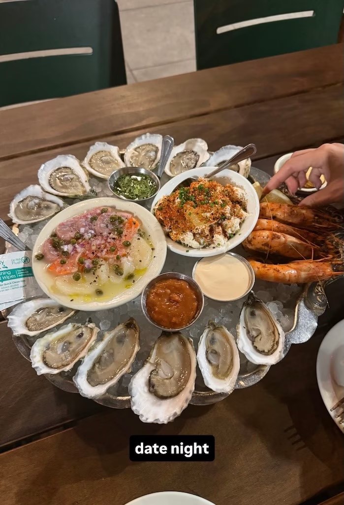 Снимка на морските деликатеси.