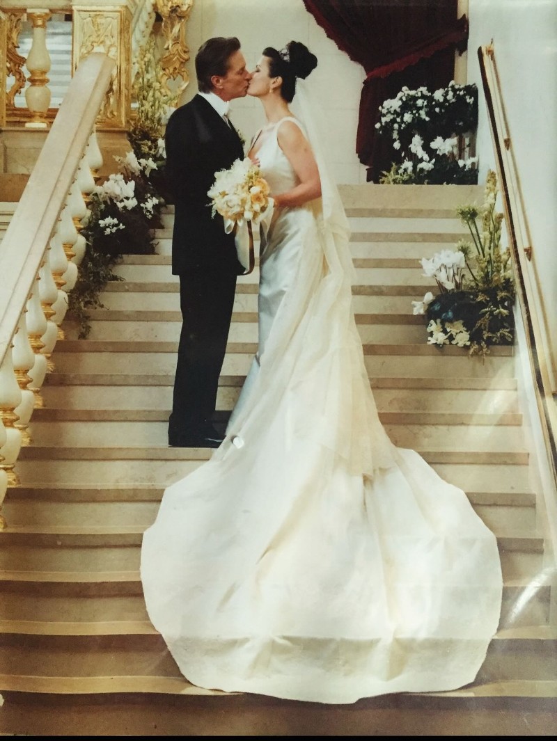 Майкъл Дъглас и Катрин Зита-Джоунс в деня на тяхната сватба.