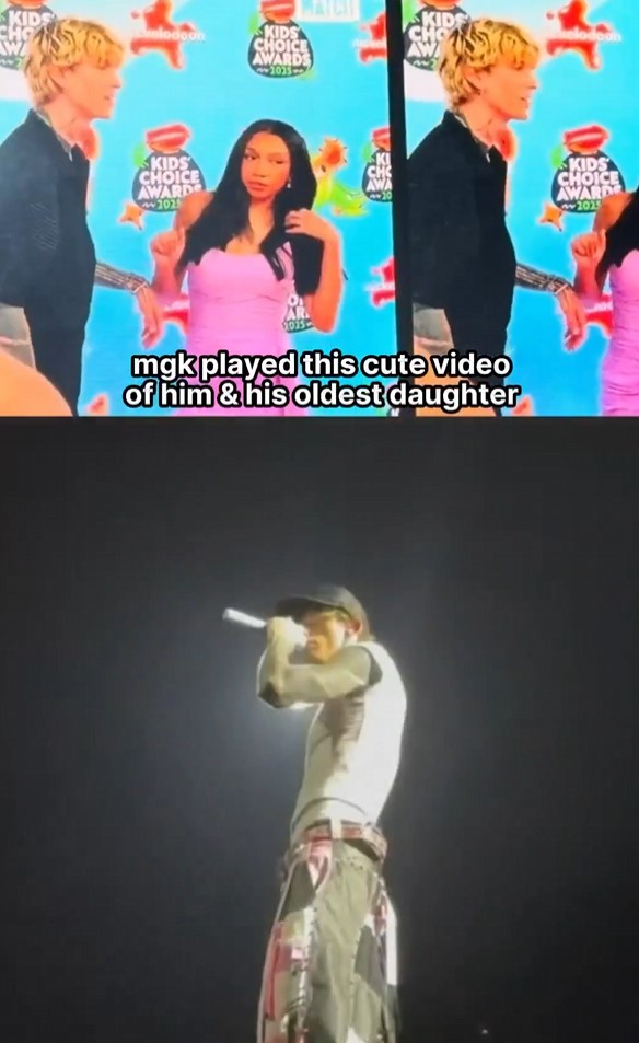 Machine Gun Kelly на сцената.