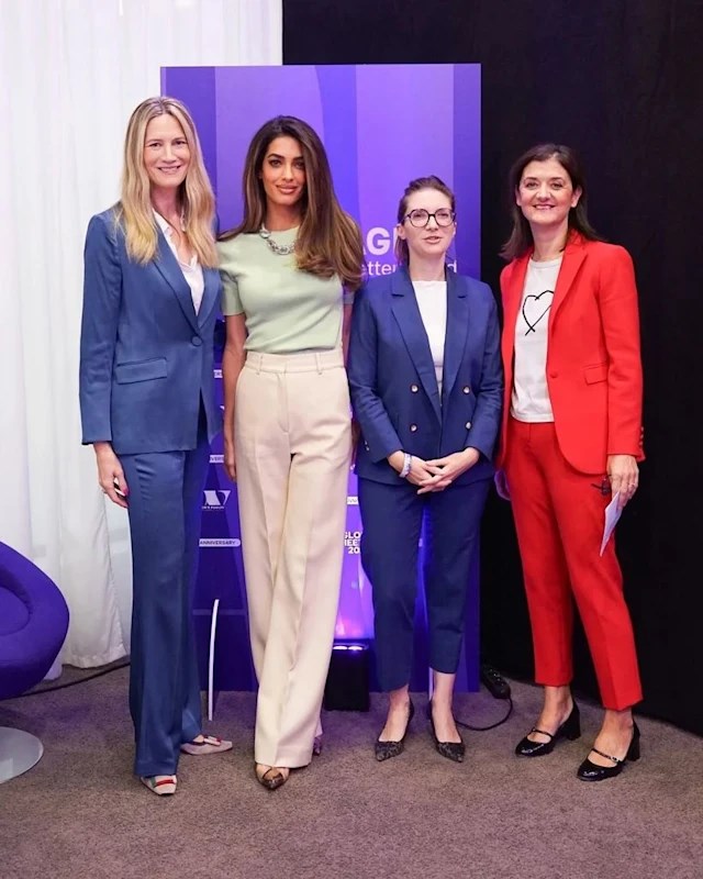 Амал Клуни на Women's Forum в Париж.