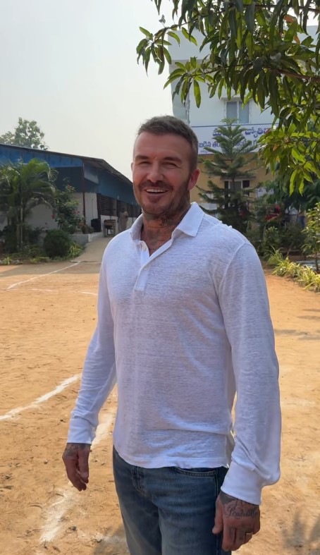 Дейвид Бекъм в Индия.