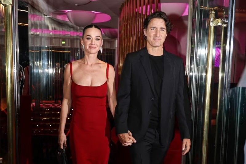 Кейти Пери и Джъстин Трюдо.