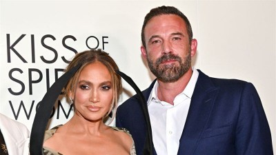 Дженифър Лопес и Бен Афлек присъстват на специалната премиера на филма „Целувката на жената паяк“ на 6 Октомври 2025 г. в Ню Йорк.