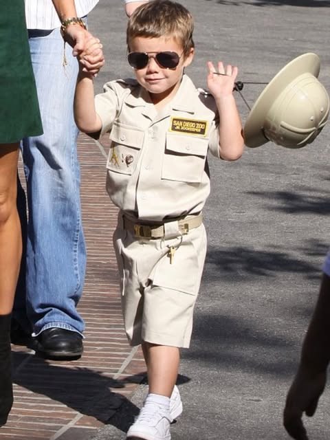 Круз Бекъм като малък.