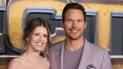 Катрин Шварценегер и Крис Прат на световната премиера на филма на Netflix „Роботизираният щат“ в Холивуд на 24 Февруари 2025 г. в Лос Анджелис, Калифорния.