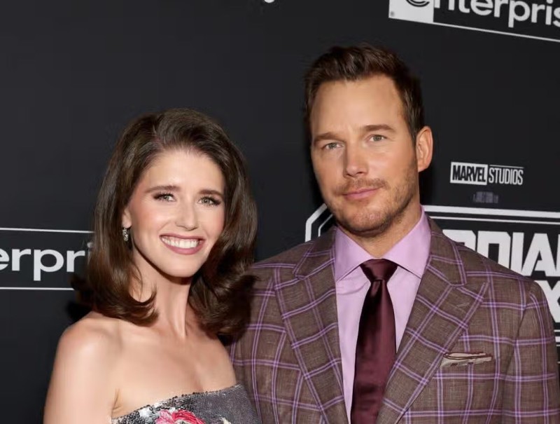 Катрин Шварценегер и Крис Прат присъстват на световната премиера на „Пазители на галактиката Vol. 3“ в Холивуд, Калифорния, на 27 Април 2023 г.