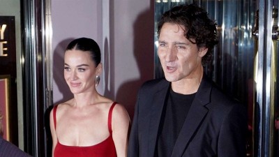 Кейти Пери и Джъстин Трюдо през Октомври, 2025 г.