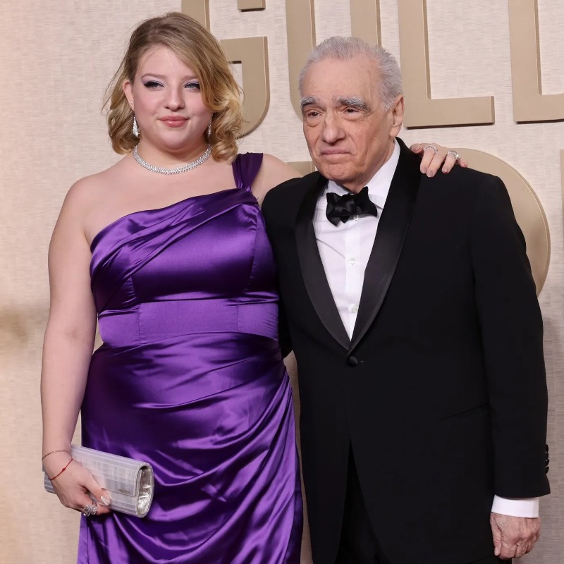 Мартин Скорсезе с дъщеря си Франческа Скорсезе.