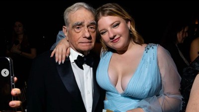 Мартин Скорсезе с дъщеря си Франческа.